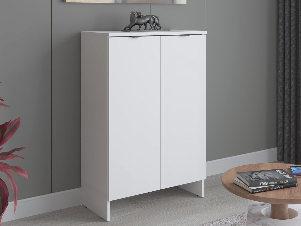 Komoda z 2 drzwiami, 60cm, biała, Kolekcja MEGA